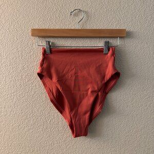 Left On Friday High-Waisted Swim Bottom in Coral